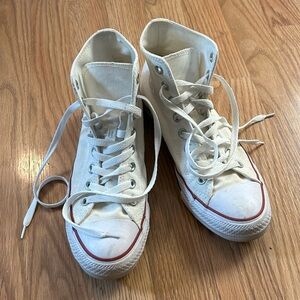 White converse high tops
